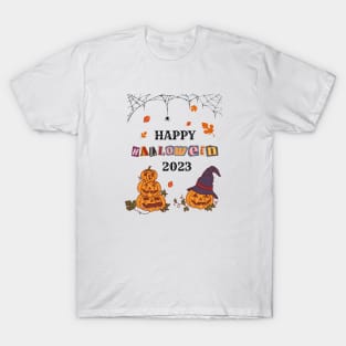 Happy Halloween Pumpkin 2023 Light T-Shirt